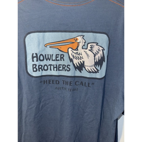 HOWLER BROTHERS Men's T Shirt Feed The Call Austin Tx Blue Tee Size XL - Picture 5 of 6